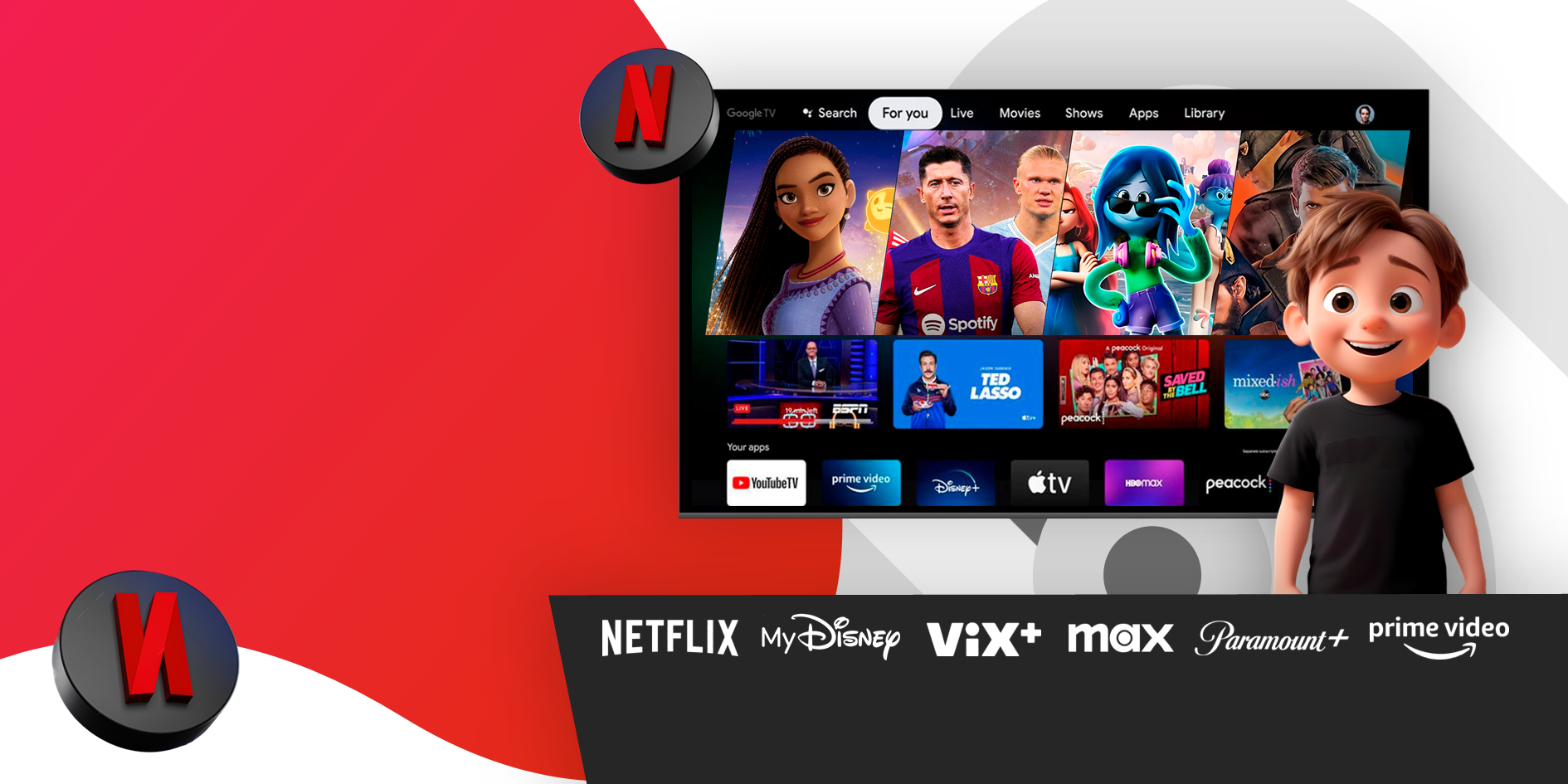 Servicios de Video Streaming y TV en Vivo