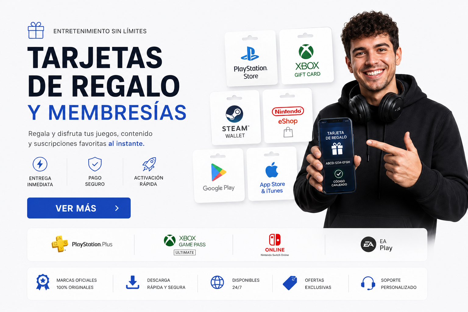 Tarjetas de Regalo y Membresias